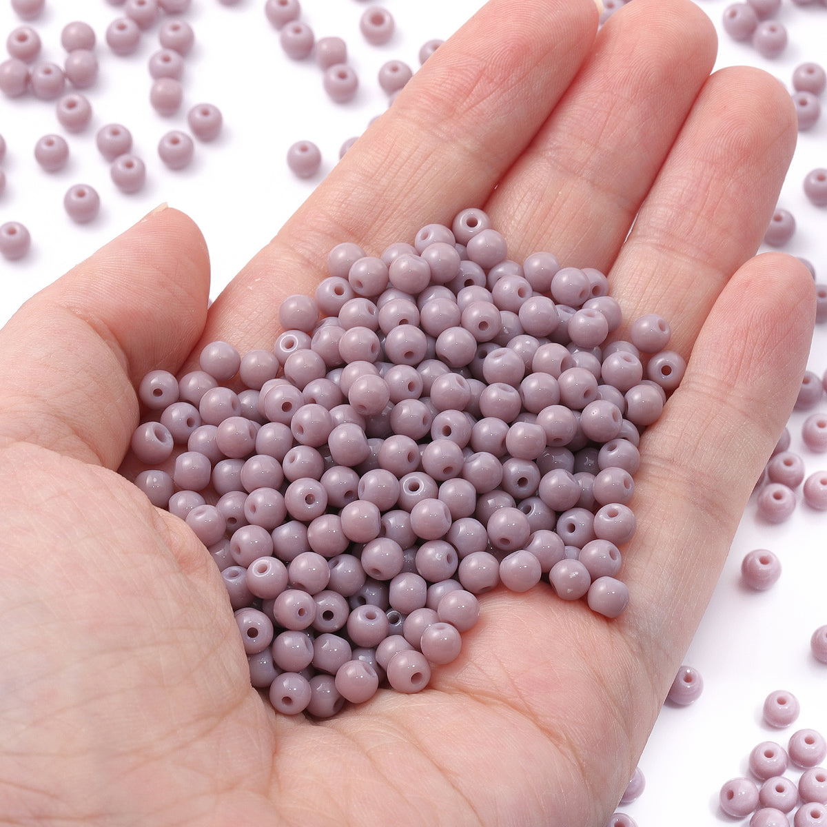 Various Colors 4.5 MM Round Shape Glass Seed Beads for Bracelets and Jewelry Making WholesaleRhinestone