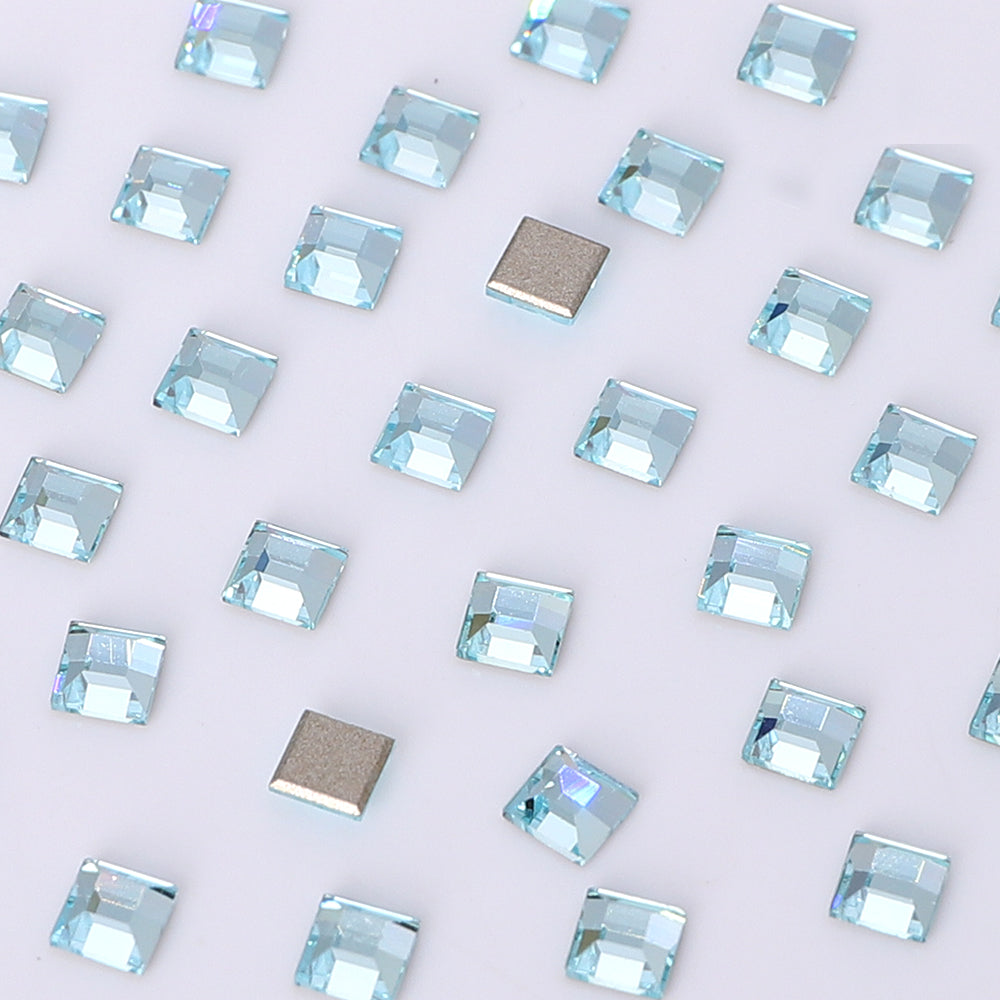 Square Shape Multi Colors Small Size Glass Beveled Flat Back Fancy Rhinestones For Nail Art WholesaleRhinestone