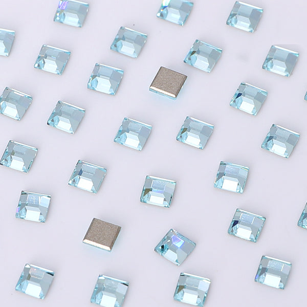 Square Shape Multi Colors Small Size Glass Beveled Flat Back Fancy Rhinestones For Nail Art WholesaleRhinestone
