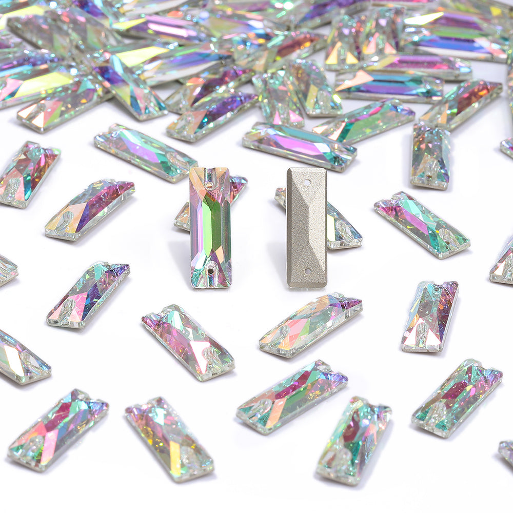 Crystal Phantom Cosmic Baguette Shape High Quality Glass Sew-on Rhinestones