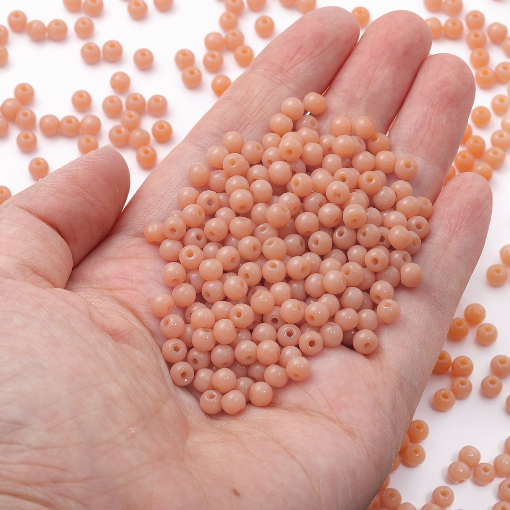 BSCZ024 4.5 MM Round Shape Glass Seed Beads for Bracelets and Jewelry Making WholesaleRhinestone