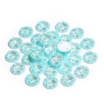 Electric Neon Light Azore XIRIUS Round Shape High Quality Glass Sew-on Rhinestones WholesaleRhinestone