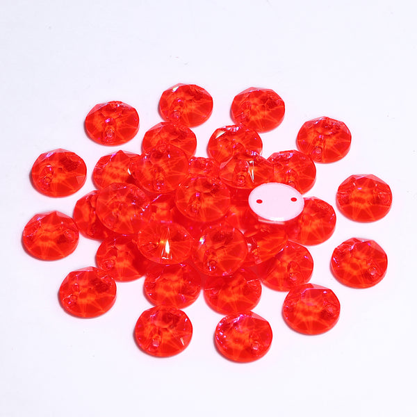 Electric Neon Hyacinth XIRIUS Round Shape High Quality Glass Sew-on Rhinestones WholesaleRhinestone