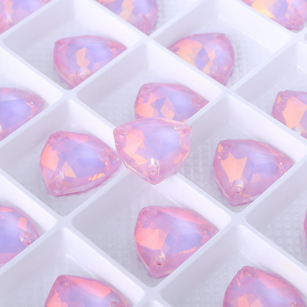 Rosaline AM Trilliant Shape High Quality Glass Sew-on Rhinestones WholesaleRhinestone