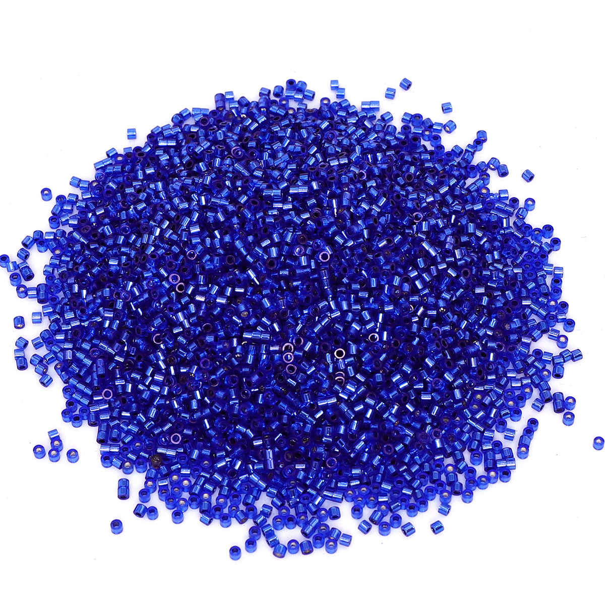 Transparent Silver-lined Sapphire Color Hight Quality Glass Cylinder Seed Beads 1.6 MM Size GY2002 WholesaleRhinestone