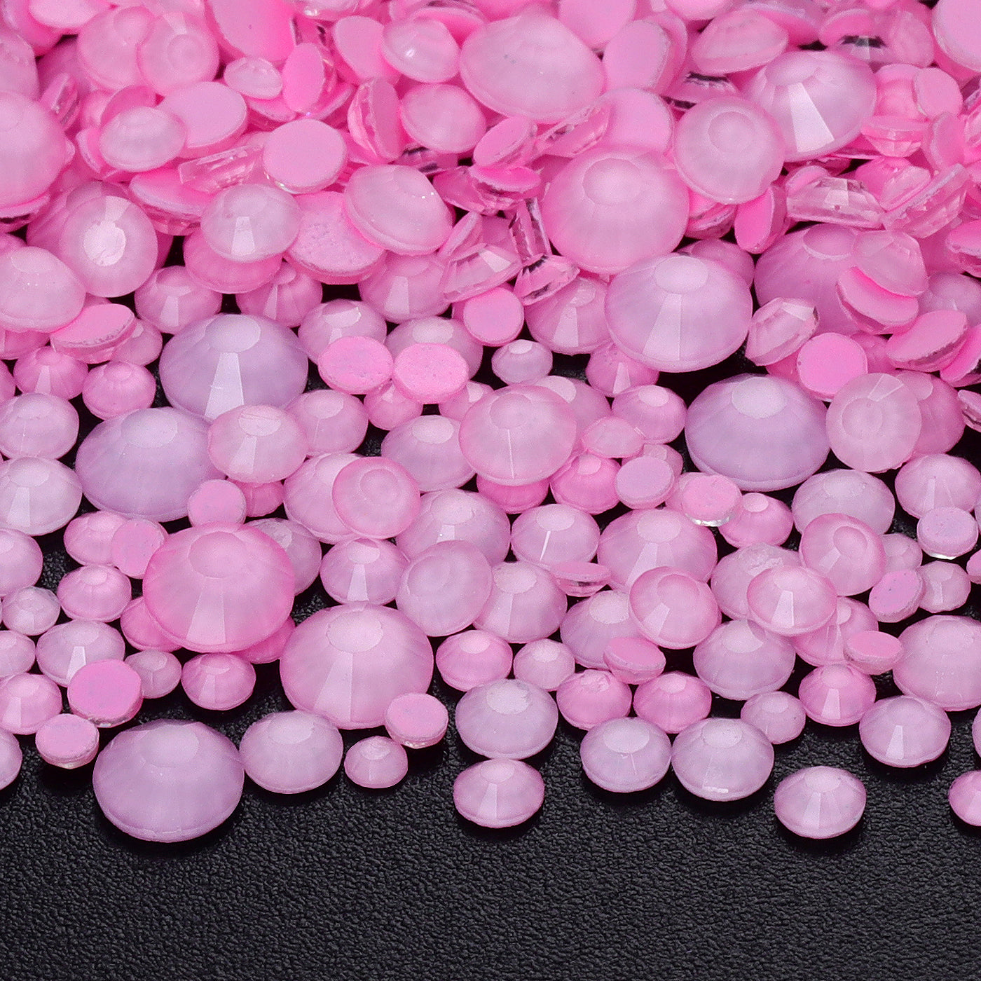 Light Pink Rhinestone Mixed Sizes Light Pink FlatBack Neon Rhinestones For Nail Art ...