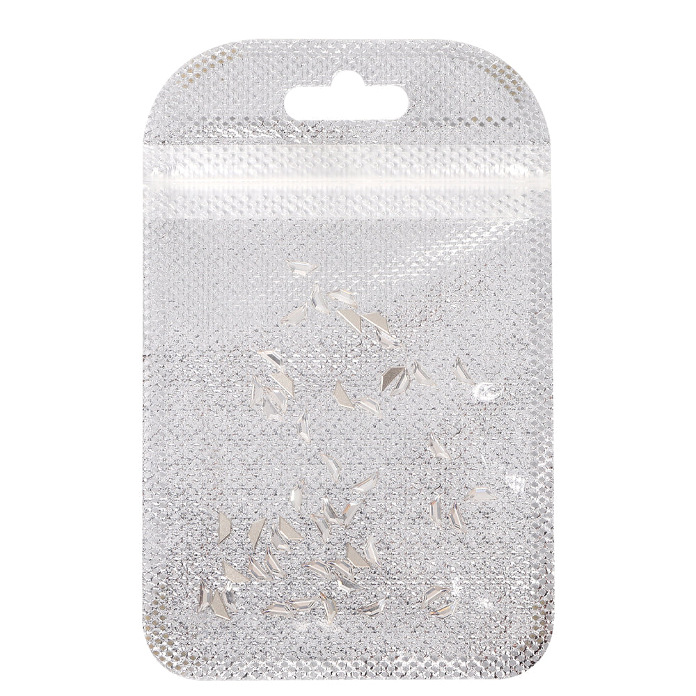 Trapeze Shape Multi Colors Small Size Glass Beveled Flat Back Fancy Rhinestones For Nail Art WholesaleRhinestone