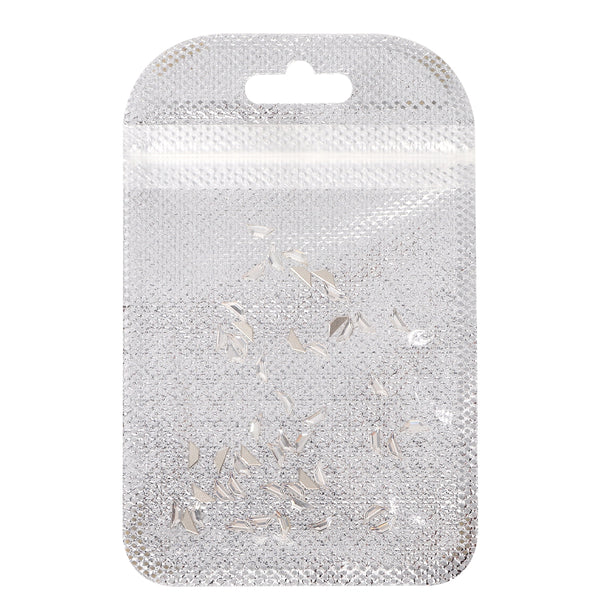 Trapeze Shape Multi Colors Small Size Glass Beveled Flat Back Fancy Rhinestones For Nail Art WholesaleRhinestone