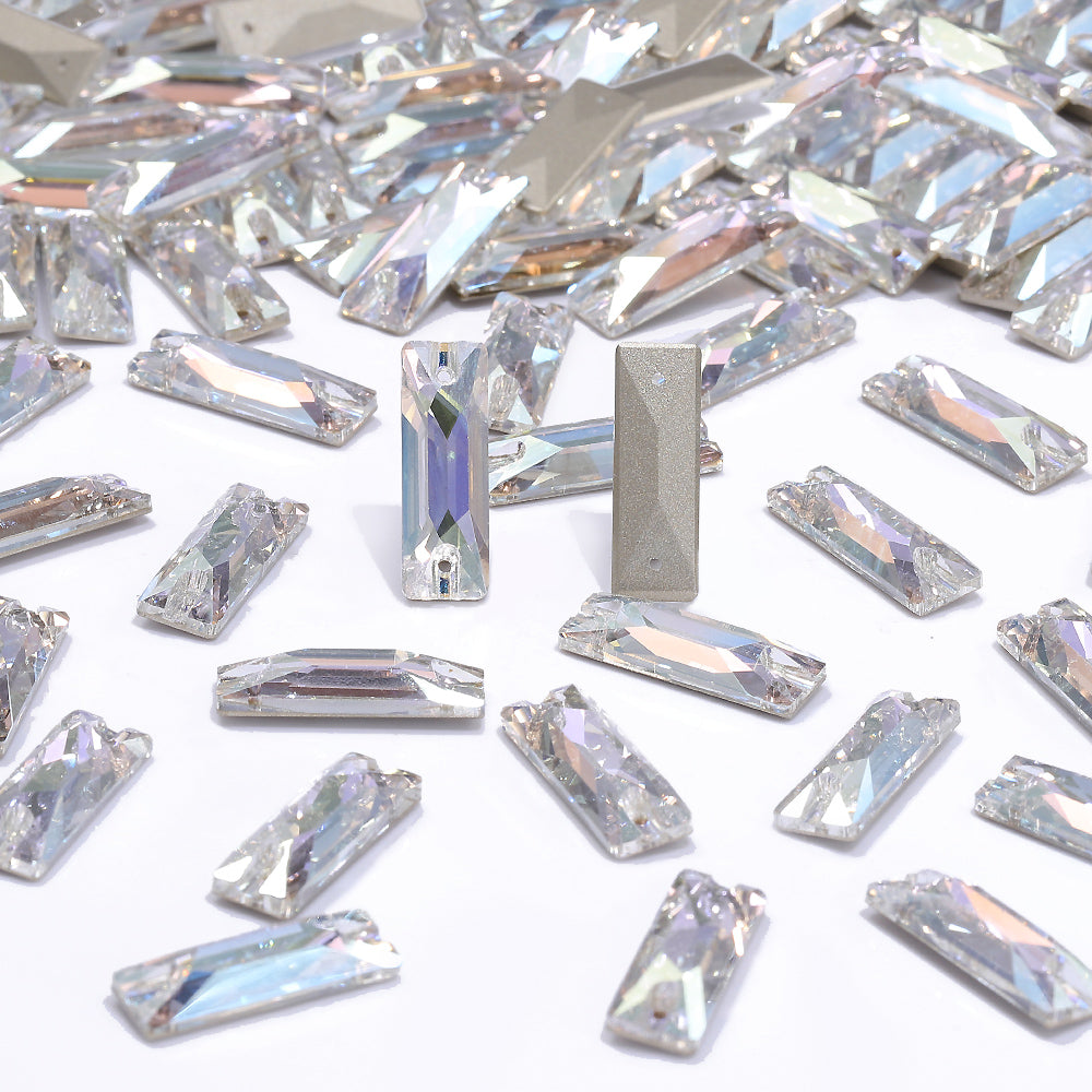 Crystal Transmission Cosmic Baguette Shape High Quality Glass Sew-on Rhinestones WholesaleRhinestone