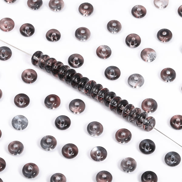 TMTG008 Transparent Candy Series Lucky Buckle Shape Glass Seed Beads WholesaleRhinestone