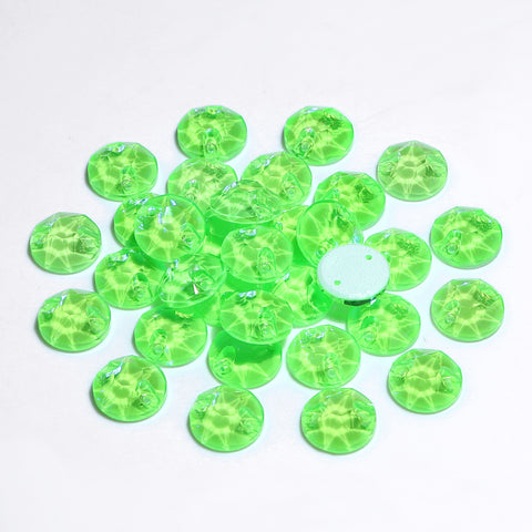 Electric Neon Peridot XIRIUS Round Shape High Quality Glass Sew-on Rhinestones Secondary image
