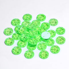 Electric Neon Peridot XIRIUS Round Shape High Quality Glass Sew-on Rhinestones