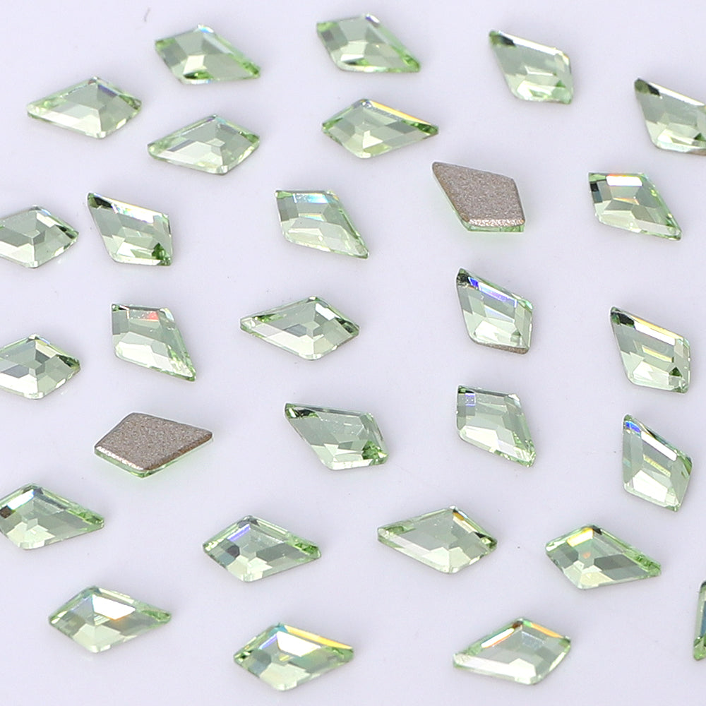 Arrow Shape Multi Colors Small Size Glass Beveled Flat Back Fancy Rhinestones For Nail Art WholesaleRhinestone