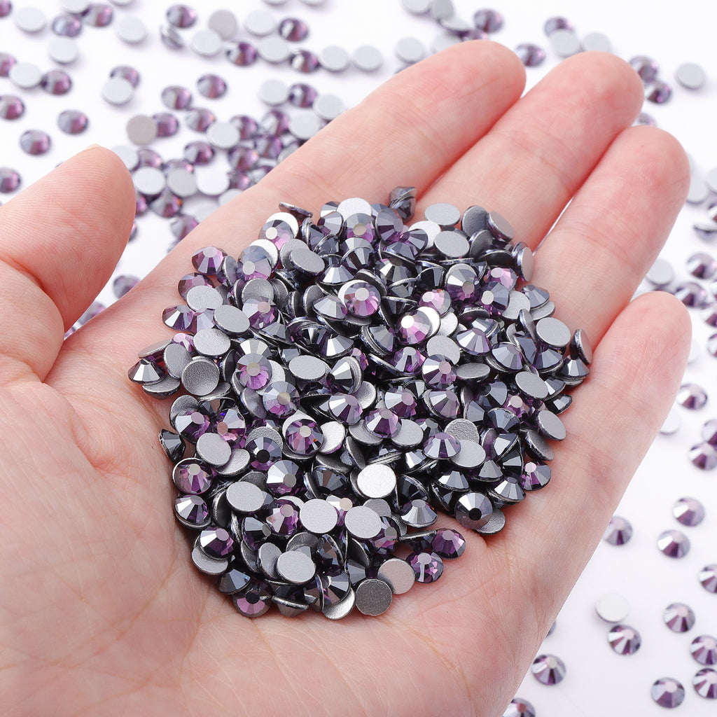 Star Tanzanite Glass FlatBack Rhinestones Silver Back WholesaleRhinestone