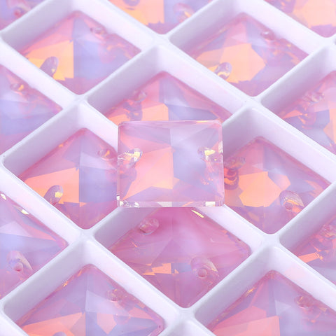 Rosaline AM Square Shape High Quality Glass Sew-on Rhinestones