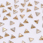 Triangle Shape Multi Colors Small Size Glass Beveled Flat Back Fancy Rhinestones For Nail Art WholesaleRhinestone