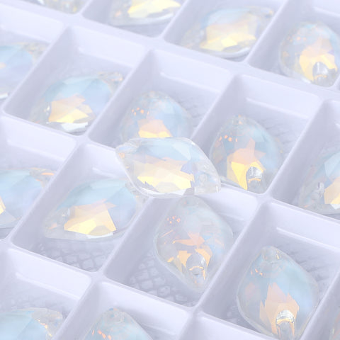 Crystal AM Lemon Shape High Quality Glass Sew-on Rhinestones