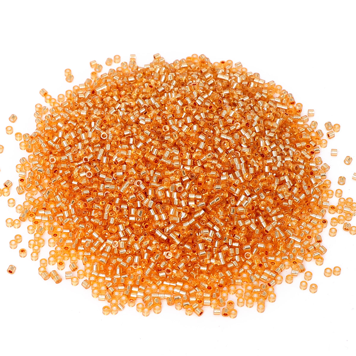 Transparent Silver-lined Light Orange Yellow Color Hight Quality Glass Cylinder Seed Beads 1.6 MM Size GY2008 WholesaleRhinestone