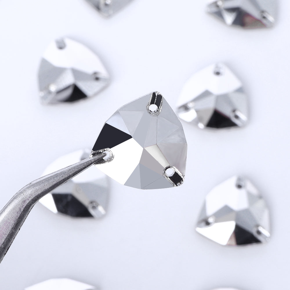 Comet Argent Light Trilliant Shape High Quality Glass Sew-on Rhinestones WholesaleRhinestone