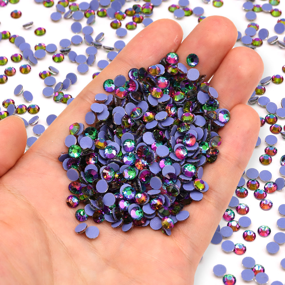 Green Volcano Glass HotFix Rhinestones WholesaleRhinestone