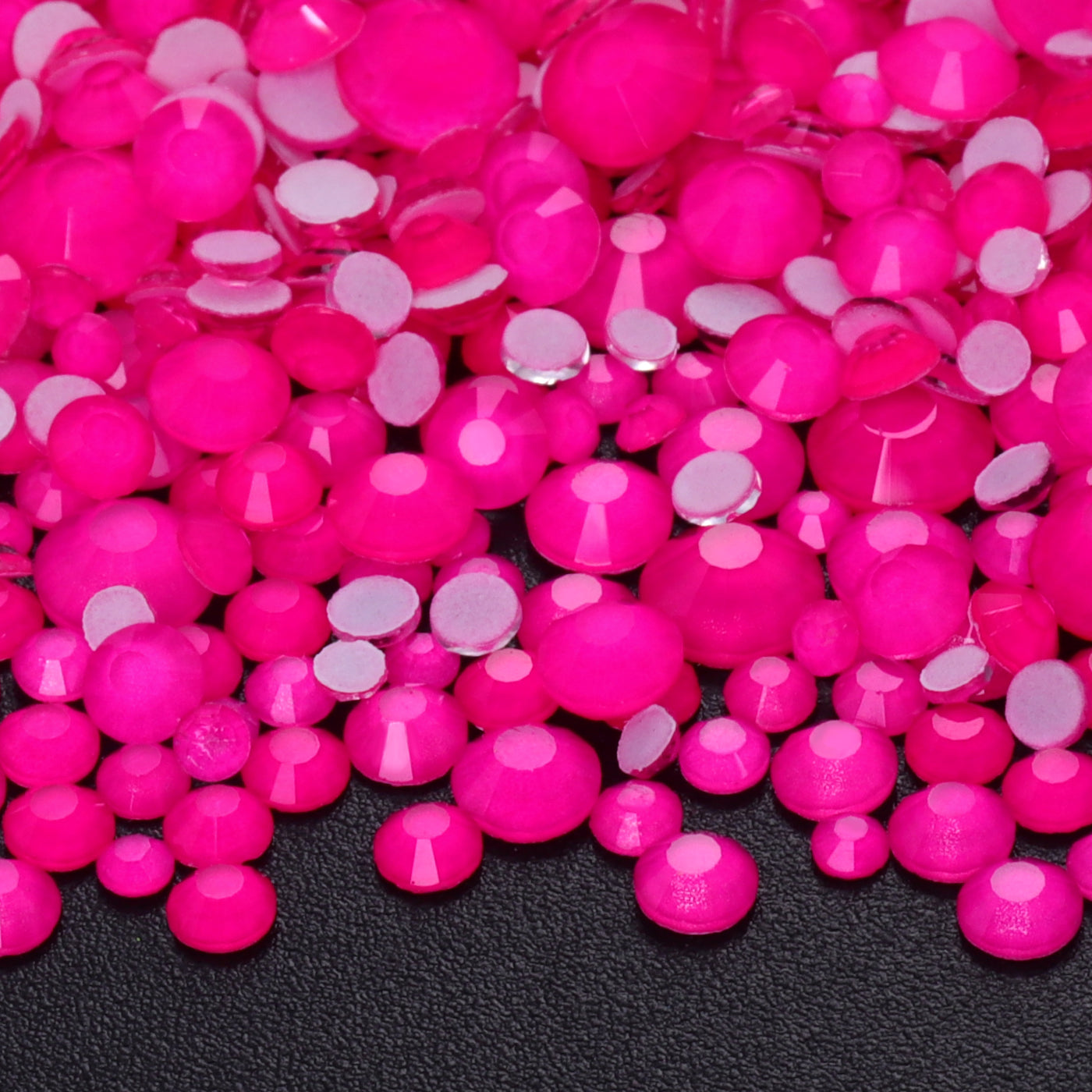 Mixed Sizes Rose FlatBack Neon Rhinestones For Nail Art WholesaleRhinestone