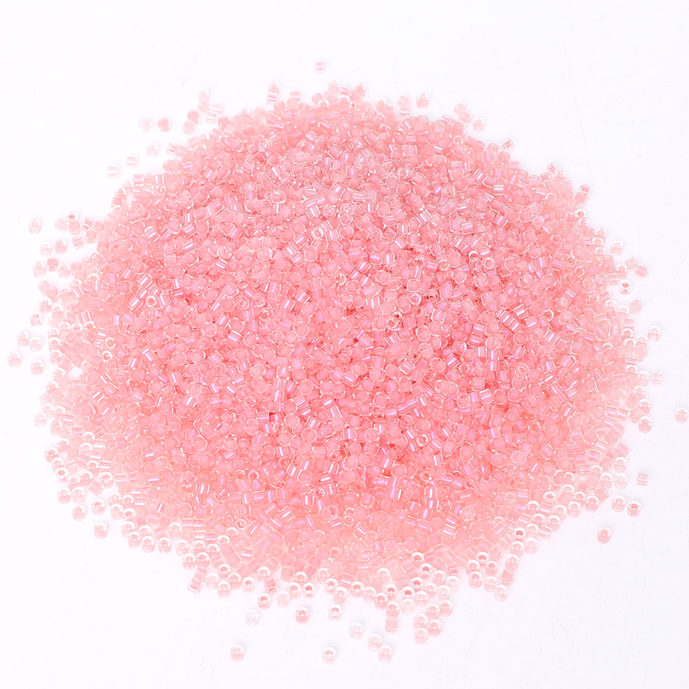 Transparent Color Lined Pink Hight Quality Glass Cylinder Seed Beads 1.6 MM Size DJS5005 WholesaleRhinestone