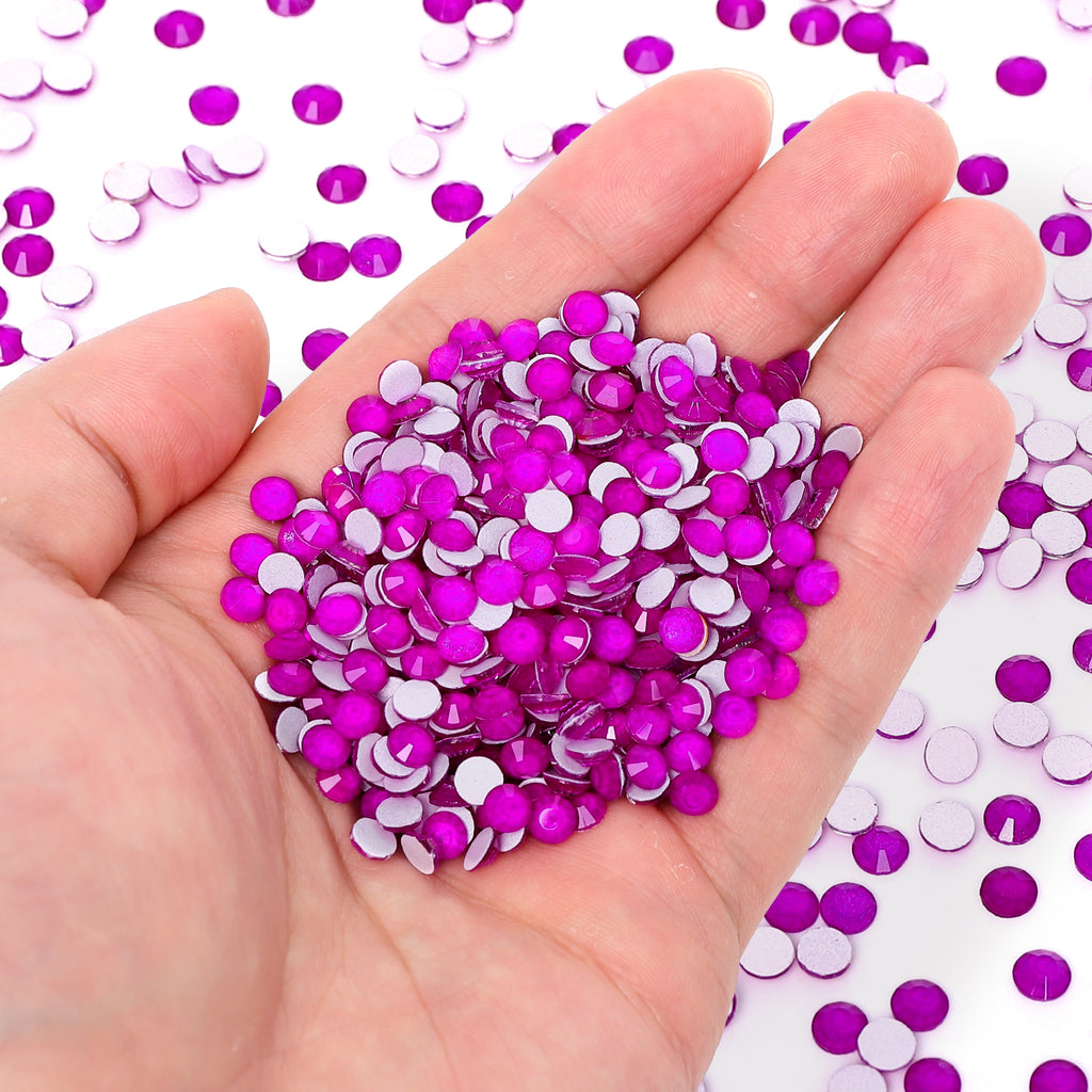 Neon Purple Glass FlatBack Neon Rhinestones WholesaleRhinestone