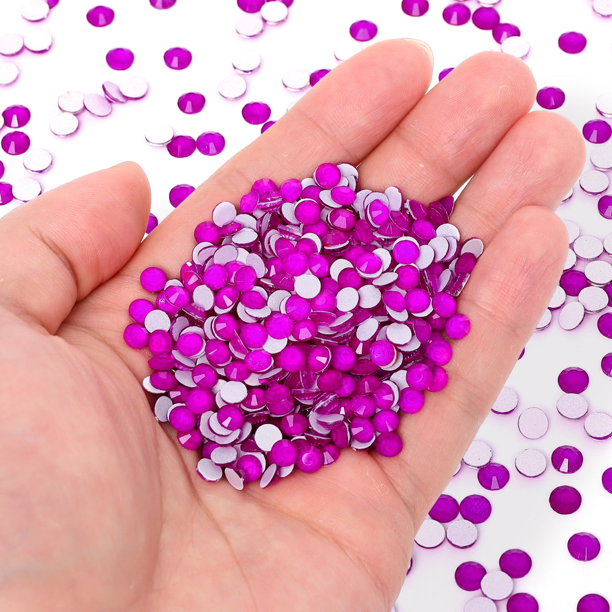 Neon Purple Glass FlatBack Neon Rhinestones WholesaleRhinestone