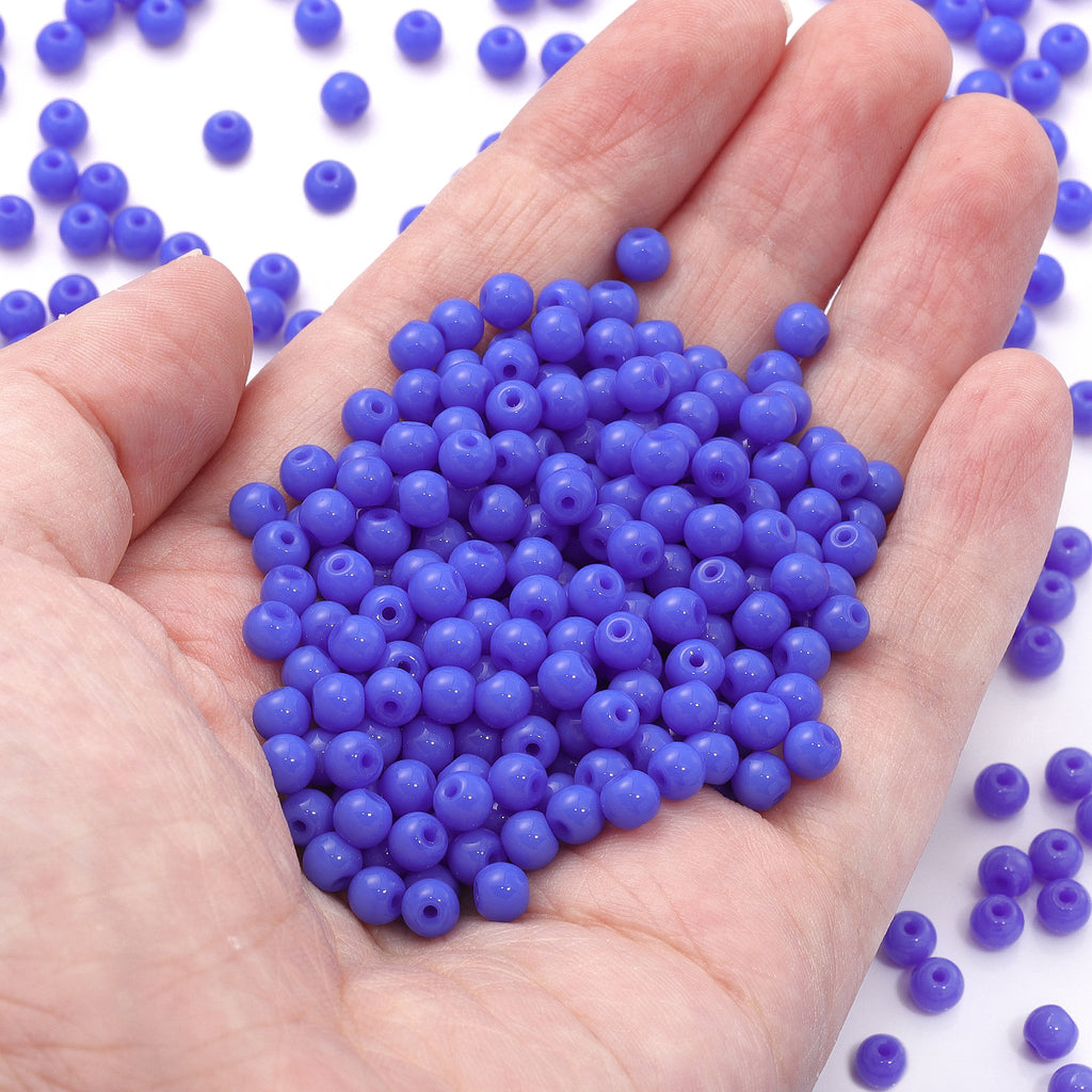 Various Colors 4.5 MM Round Shape Glass Seed Beads for Bracelets and Jewelry Making WholesaleRhinestone