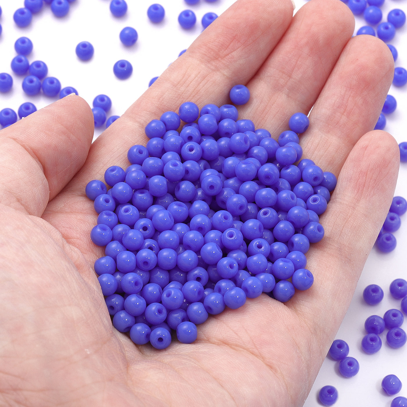 Various Colors 4.5 MM Round Shape Glass Seed Beads for Bracelets and Jewelry Making WholesaleRhinestone