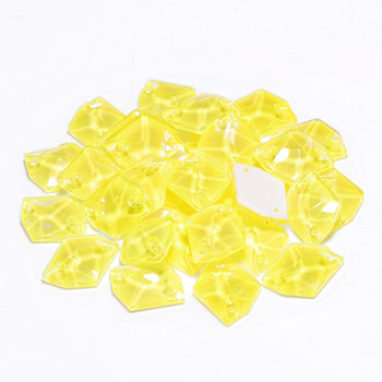 Electric Neon Light Topaz Cosmic Shape High Quality Glass Sew-on Rhinestones WholesaleRhinestone