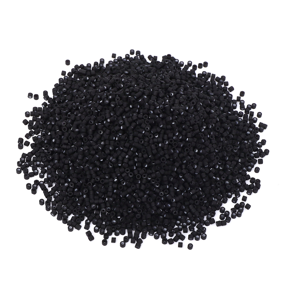 Opaque Frost Black Color Hight Quality Glass Cylinder Seed Beads 1.6 MM Size BS1015 WholesaleRhinestone