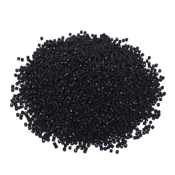 Opaque Frost Black Color Hight Quality Glass Cylinder Seed Beads 1.6 MM Size BS1015 WholesaleRhinestone