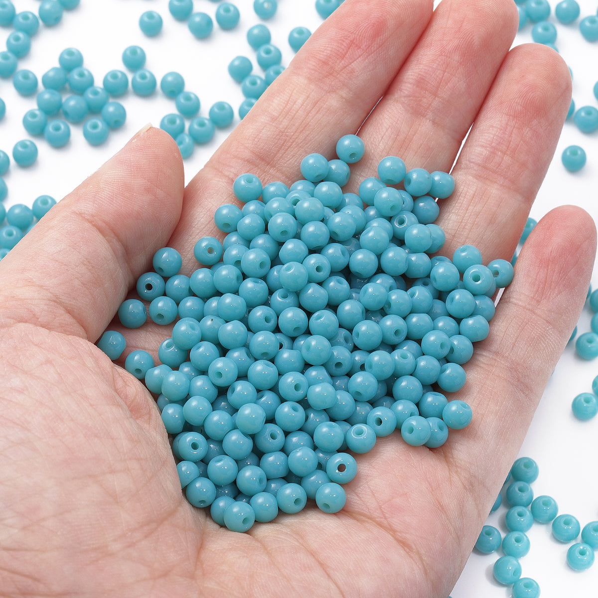 Various Colors 4.5 MM Round Shape Glass Seed Beads for Bracelets and Jewelry Making WholesaleRhinestone