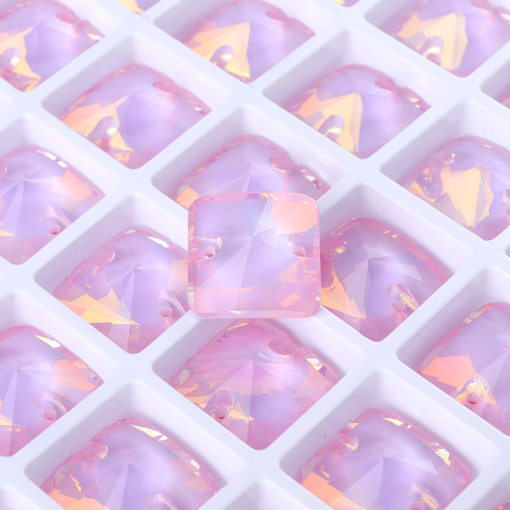 Rosaline AM Rivoli Square Shape High Quality Glass Sew-on Rhinestones