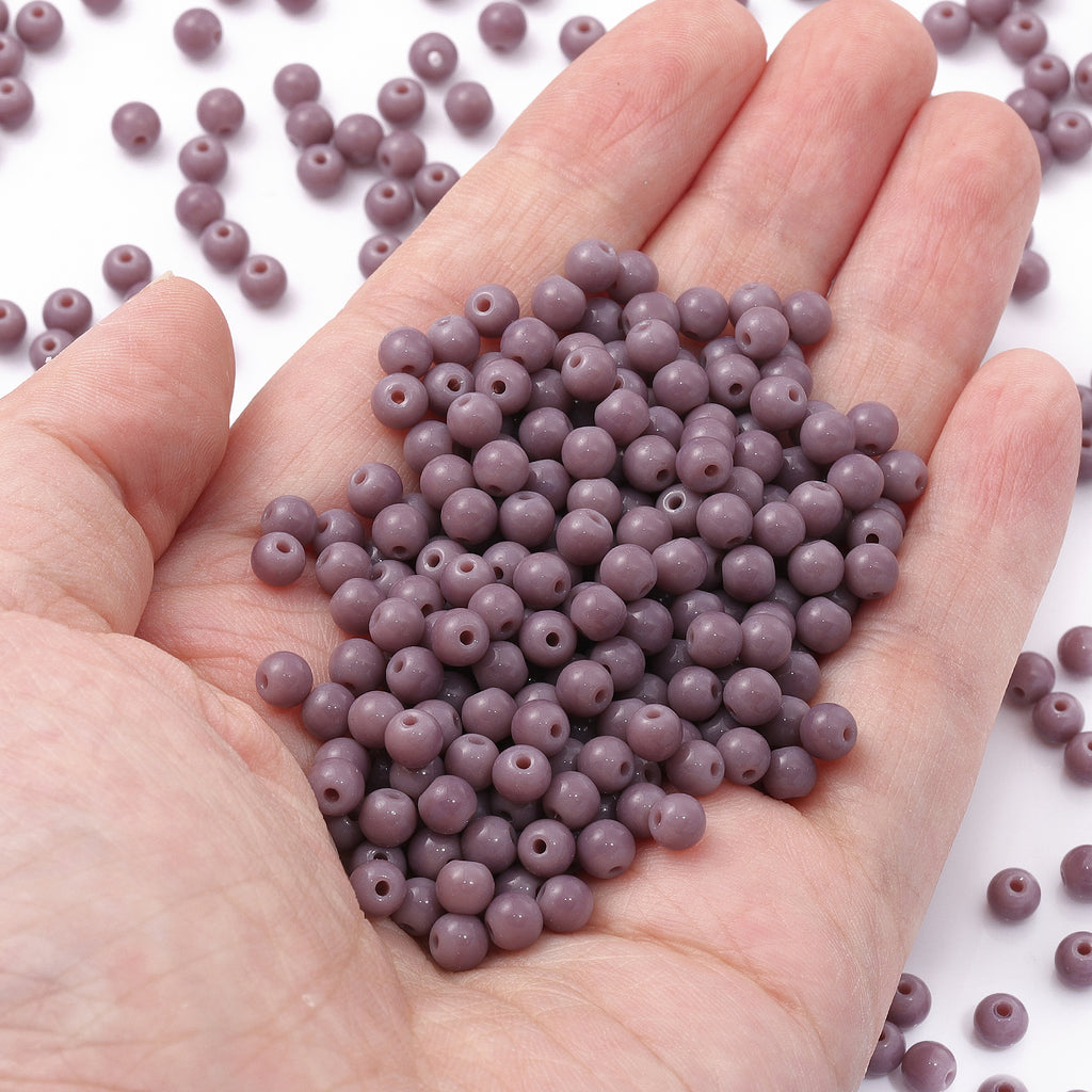 Various Colors 4.5 MM Round Shape Glass Seed Beads for Bracelets and Jewelry Making WholesaleRhinestone