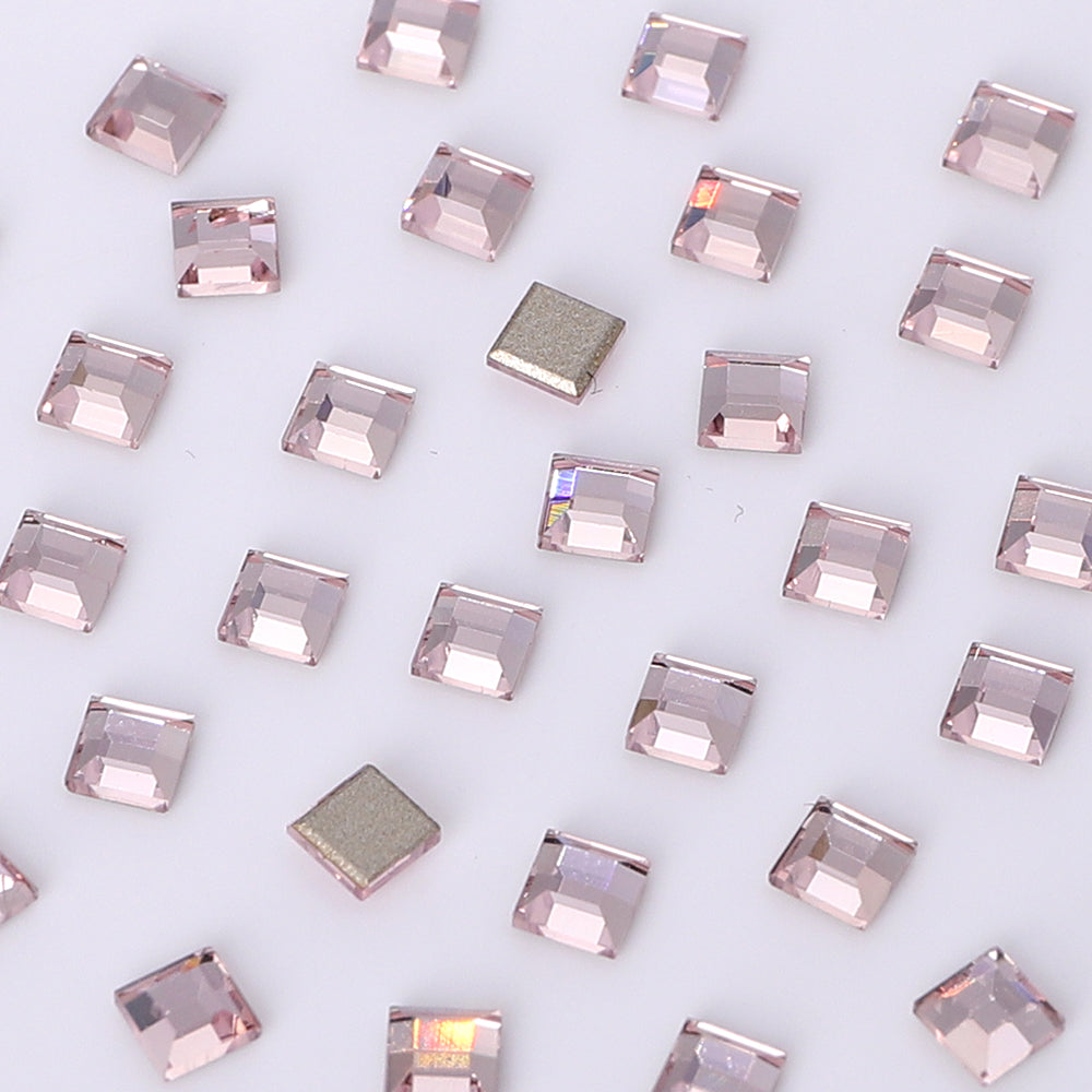 Square Shape Multi Colors Small Size Glass Beveled Flat Back Fancy Rhinestones For Nail Art WholesaleRhinestone