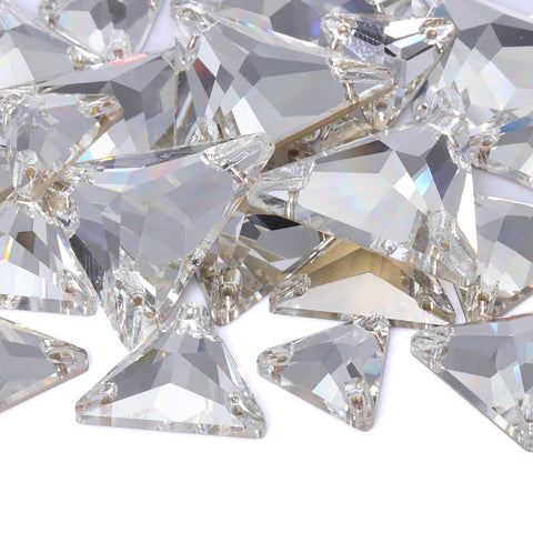 Mixed Sizes Crystal Triangle Shape High Quality Glass Sew-on Rhinestones Secondary image