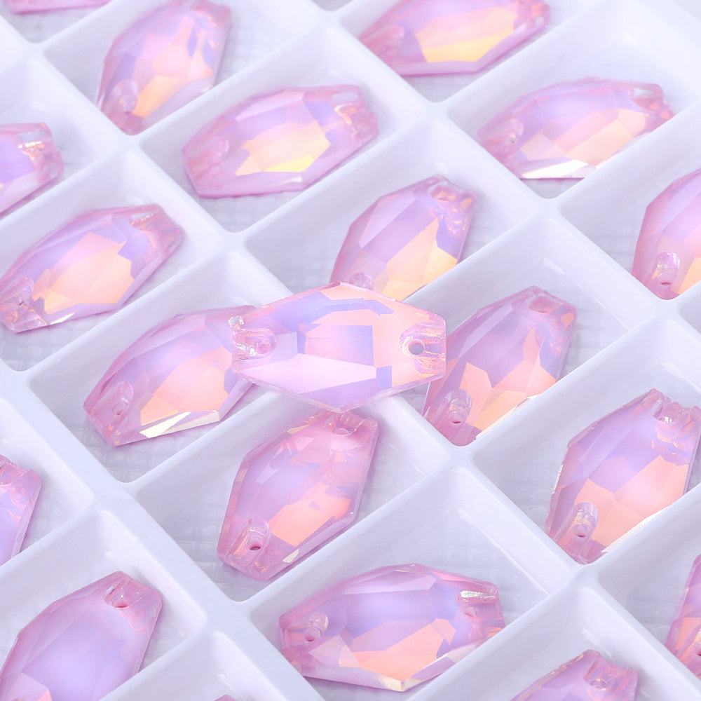 Rosaline AM Hexagon Shape High Quality Glass Sew-on Rhinestones
