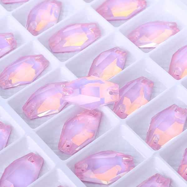Rosaline AM Hexagon Shape High Quality Glass Sew-on Rhinestones WholesaleRhinestone