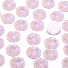 Electric Neon Light Rose Rivoli Shape High Quality Glass Sew-on Rhinestones