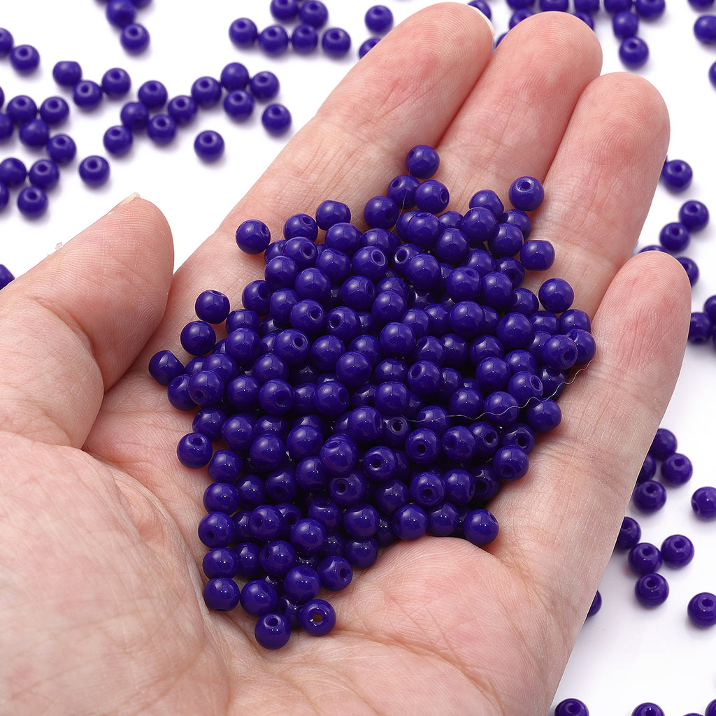 Various Colors 4.5 MM Round Shape Glass Seed Beads for Bracelets and Jewelry Making WholesaleRhinestone