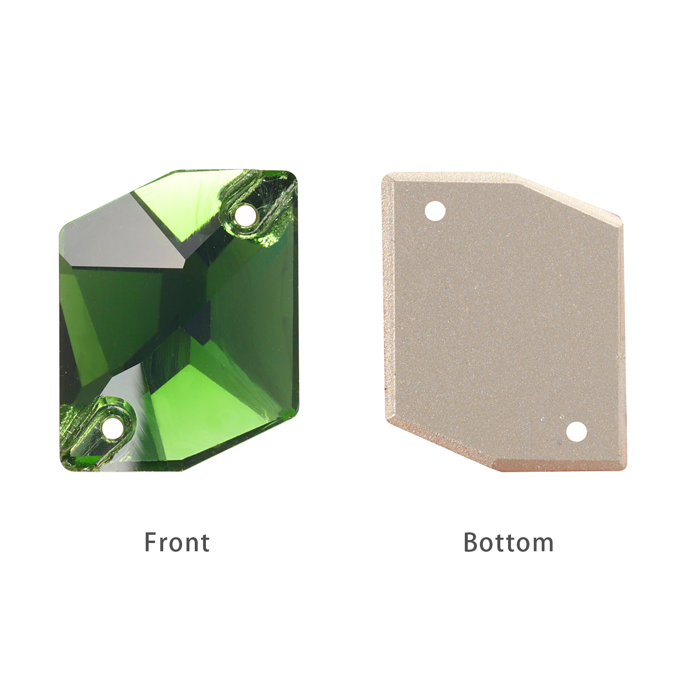 Fern Green Cosmic Shape High Quality Glass Sew-on Rhinestones WholesaleRhinestone