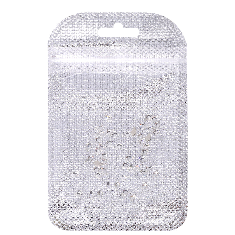 Arrow Shape Multi Colors Small Size Glass Beveled Flat Back Fancy Rhinestones For Nail Art WholesaleRhinestone