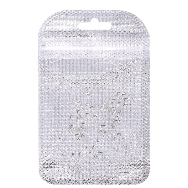 Arrow Shape Multi Colors Small Size Glass Beveled Flat Back Fancy Rhinestones For Nail Art WholesaleRhinestone