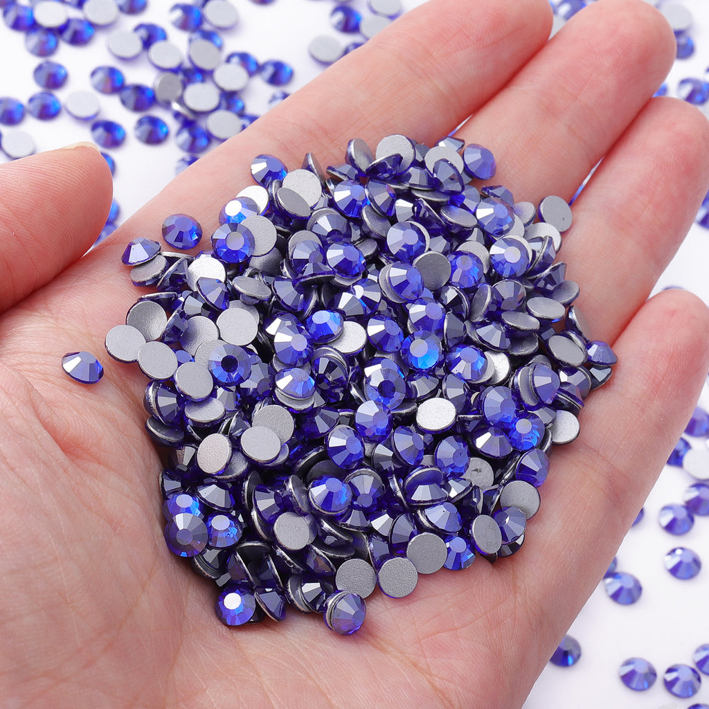 Star Sapphire Glass FlatBack Rhinestones Silver Back WholesaleRhinestone