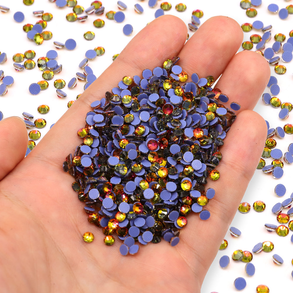 Red Volcano Glass HotFix Rhinestones WholesaleRhinestone