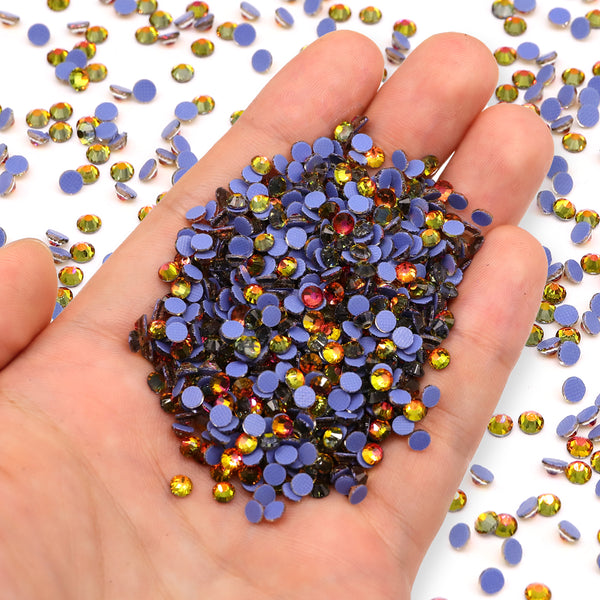 Red Volcano Glass HotFix Rhinestones WholesaleRhinestone