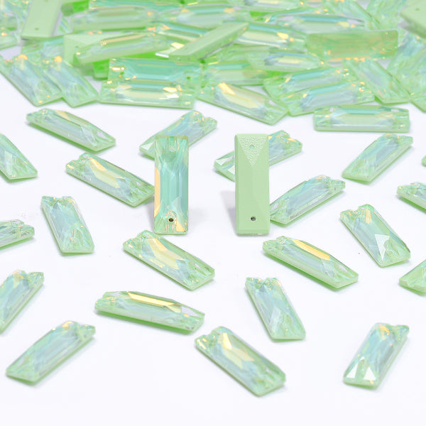 Light Azore AM Cosmic Baguette Shape High Quality Glass Sew-on Rhinestones WholesaleRhinestone