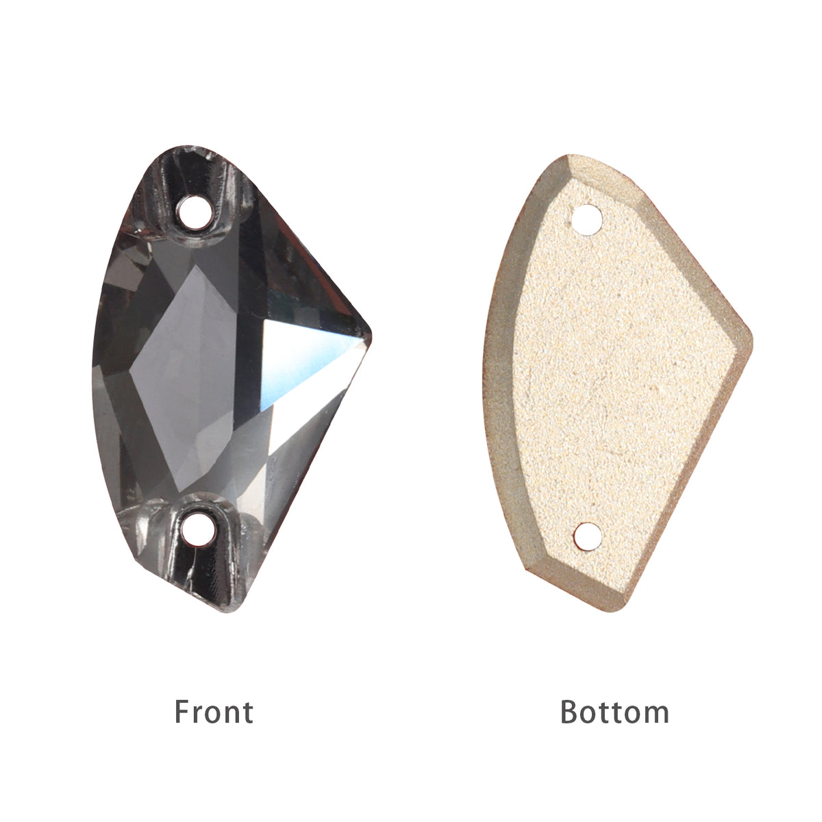 Black Diamond Galactic Shape High Quality Glass Sew-on Rhinestones WholesaleRhinestone